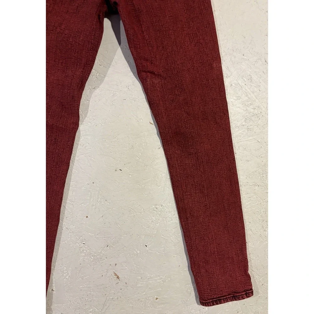 Social Collision Rude Skinny Jeans Red Black Acid Wash Punk Emo Denim 30x32 - Picture 9 of 11